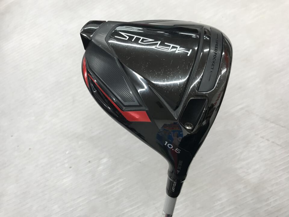 【中古】テーラーメイド STEALTH ドライバー 10.5° Xフレックス 45.5インチ ヘッドカバーあり ATTAS 11　4 リシャフト品 Cランク 右利き用 Taylormade ゴルフクラブ ステルス ゴルフドゥ ゴルフ用品 GOL