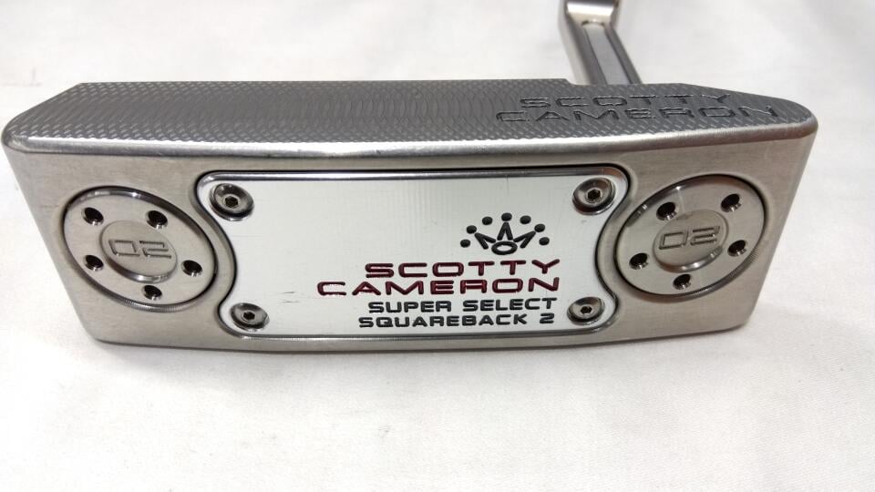 【中古】タイトリスト SC SUPER SELECT SQUAREBACK 2 パター 33.0インチ ヘッドカバーあり オリジナルスチール Cランク 右利き用 Titleist ゴルフクラブ スコッティキャメロン スーパーセレクト スクエ