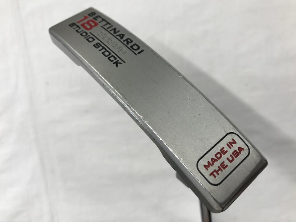 【中古】【訳あり】ベティナルディ STUDIO STOCK #18 2021 パター 32.0インチ ヘッドカバーあり オリジナルスチール Dランク 右利き用 BETTINARDI ゴルフクラブ ゴルフドゥ ゴルフ用品 GOLF DO 中古ゴル