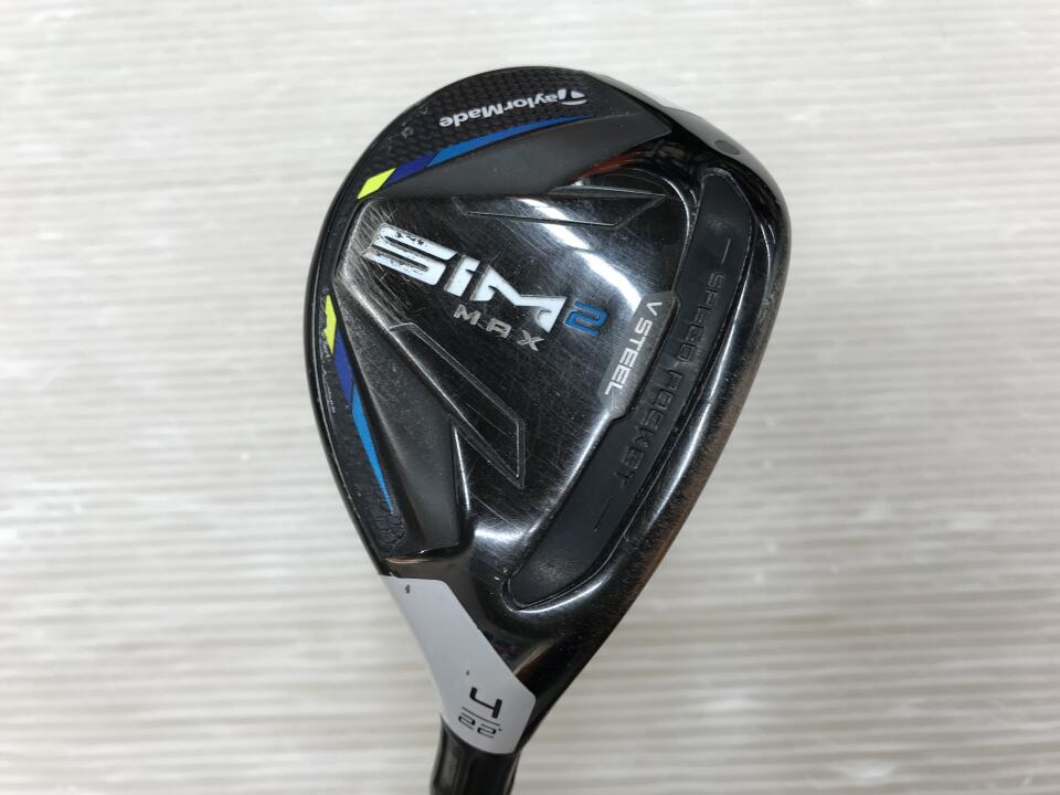【中古】テーラーメイド SIM2 MAX ユーティリティ 22° Sフレックス 39.76インチ TENSEI BLUE TM60(SIM2) Dランク 右利き用 Taylormade ゴルフクラブ シム2マックス ゴルフドゥ ゴルフ用品 GOLF DO 中古ゴルフ