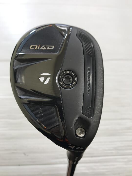 【中古】テーラーメイド Qi4D ユーティリティ 22° Sフレックス 39.75インチ ヘッドカバーあり REAX 85 (Qi4D) Cランク 右利き用 Taylormade ゴルフクラブ ゴルフドゥ ゴルフ用品 GOLF DO 中古ゴルフクラ