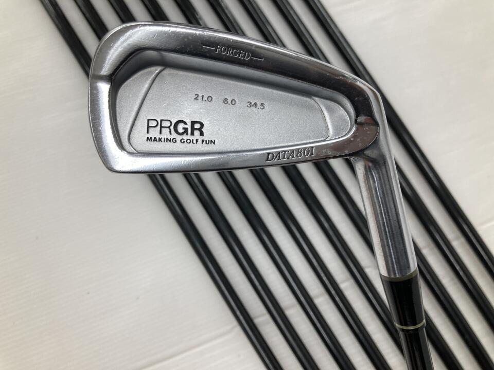 【中古】プロギア データ801 アイアンセット 38.25インチ DATA095 リシャフト品 Dランク 右利き用 PRGR ゴルフクラブ ゴルフドゥ ゴルフ用品 GOLF DO 中古ゴルフクラブ