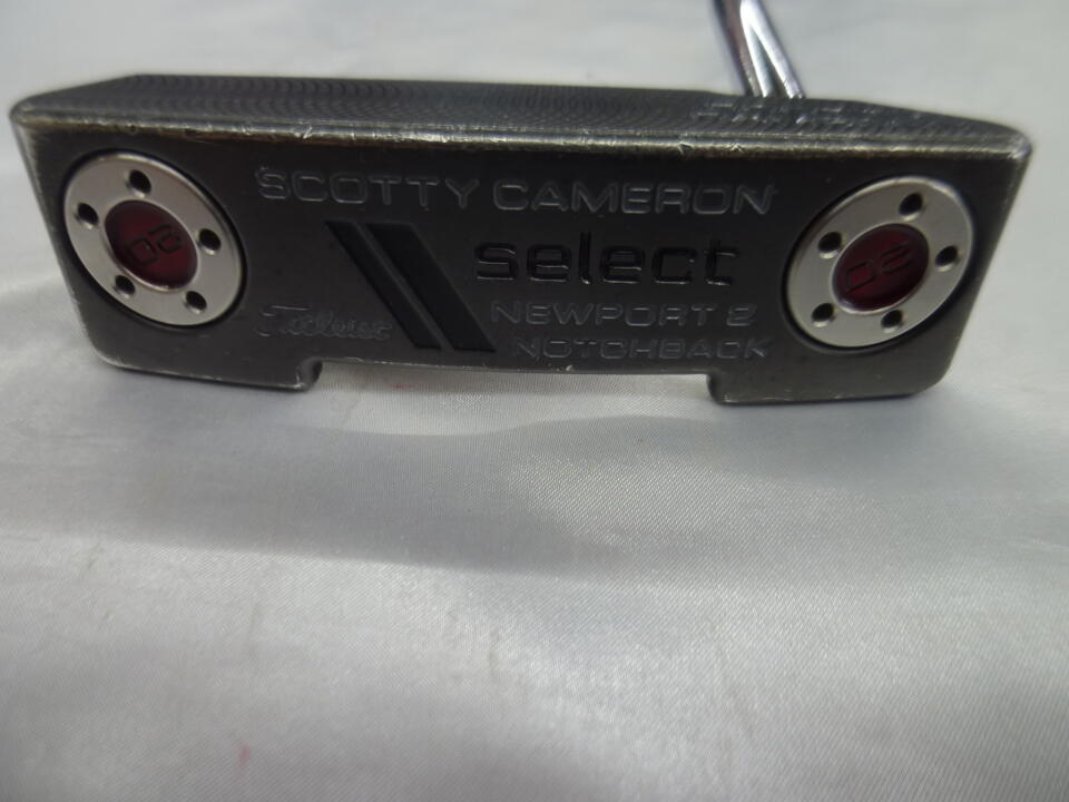 【中古】タイトリスト SC SELECT ニューポート 2 ノッチバック パター 33.0インチ ヘッドカバーあり オリジナルスチール Dランク 右利き用 Titleist ゴルフクラブ ゴルフドゥ ゴルフ用品 GOLF DO 中