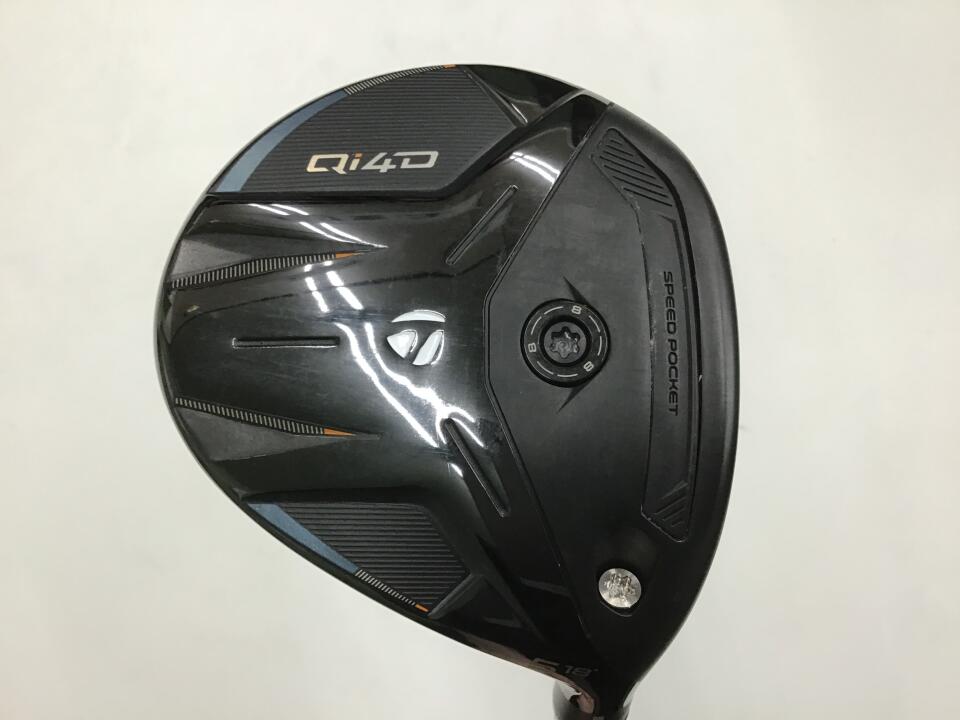 【中古】テーラーメイド Qi4D フェアウェイウッド 5W 18° Sフレックス 42.0インチ ヘッドカバーあり REAX 55 (Qi4D) Aランク 右利き用 Taylormade ゴルフクラブ ゴルフドゥ ゴルフ用品 GOLF DO 中古ゴルフ