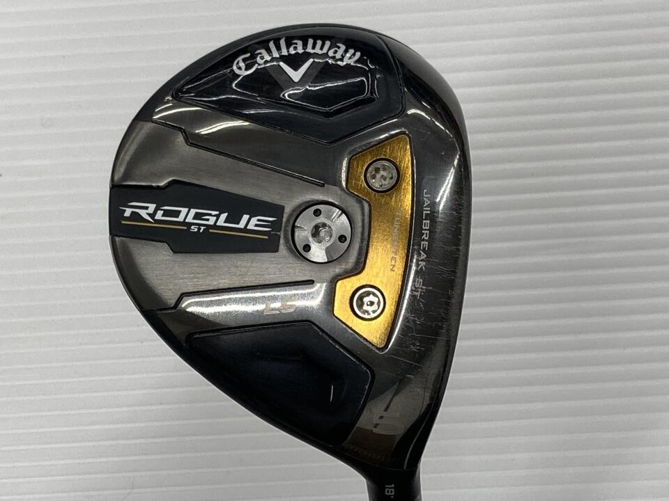 【中古】キャロウェイ ROGUE ST LS フェアウェイウッド 5W 18° Sフレックス 42.5インチ ヘッドカバーあり ATTAS MB-FW 65 リシャフト品 Cランク 右利き用 Callaway ゴルフクラブ ローグSTLS ゴルフドゥ ゴ|ゴルフ ドゥ 中古クラブ店