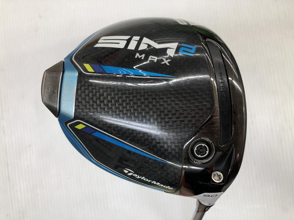 【中古】テーラーメイド SIM2 MAX ドライバー 9° Sフレックス 45.25インチ ヘッドカバーあり Speeder 661 EVOLUTION 6 Cランク 右利き用 Taylormade ゴルフクラブ シム2マックス ゴルフドゥ ゴルフ用品 GOLF