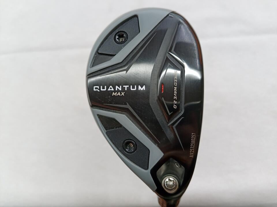 【中古】キャロウェイ QUANTUM MAX ユーティリティ 19&deg; Sフレックス 40.75インチ ヘッドカバーあり ATHLEMAX 60 for Callaway Cランク 右利き用 Callaway ゴルフクラブ クオンタムマックス ゴルフドゥ ゴル｜ゴルフ ドゥ 中古クラブ店