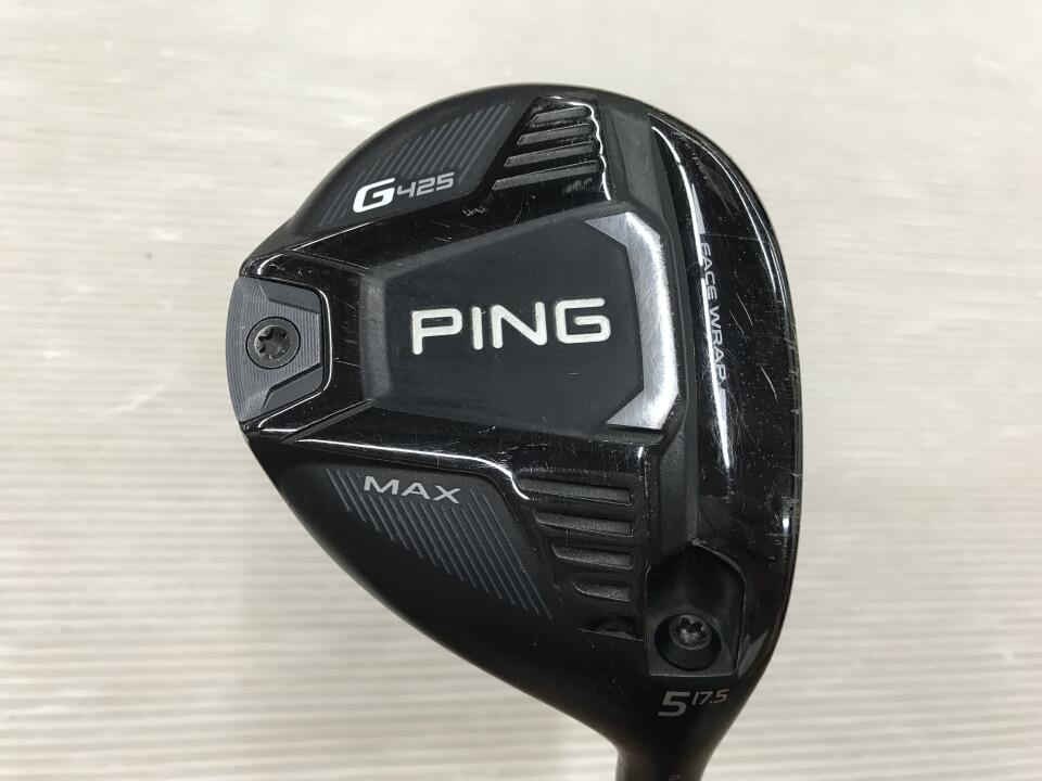 【中古】ピン G425 MAX フェアウェイウッド 5W 17.5° Sフレックス 42.25インチ ヘッドカバーあり ディアマナ BF60 リシャフト品 Dランク 右利き用 PING ゴルフクラブ G425マックス ゴルフドゥ ゴルフ|ゴルフ ドゥ 中古クラブ店