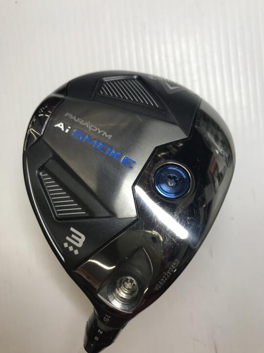 【中古】キャロウェイ PARADYM Ai SMOKE ◆◆◆ フェアウェイウッド 3W 15&deg; Rフレックス 43.0インチ ヘッドカバーあり VENTUS TR BLUE 5（Ai SMOKE MAX純正） リシャフト品 Cランク 右利き用 Callaway ゴルフク｜ゴルフ ドゥ 中古クラブ店