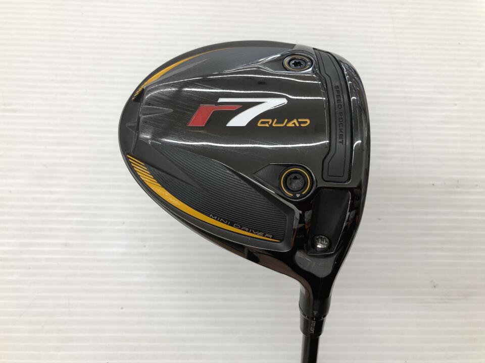 【中古】テーラーメイド r7 QUAD MINI DRIVER ドライバー 11.5° Sフレックス 43.75インチ ヘッドカバーあり Diamana SILVER TM55(r7 QUAD) Cランク 右利き用 Taylormade ゴルフクラブ アールセブンクアッドミニ|ゴルフ ドゥ 中古クラブ店