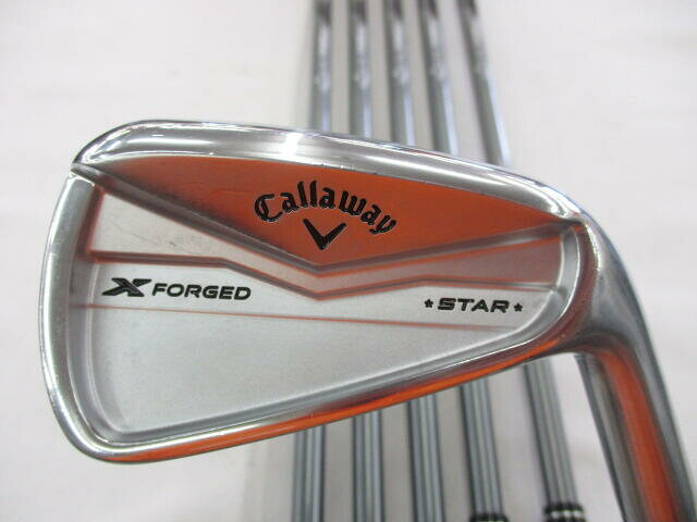 【中古】キャロウェイ X FORGED STAR 2024 アイアンセット Sフレックス 38.0インチ Fujikura MC70 リシャフト品 Cランク 右利き用 Callaway ゴルフクラブ エックスフォージドスター2024 ゴルフドゥ ゴル|ゴルフ ドゥ 中古クラブ店