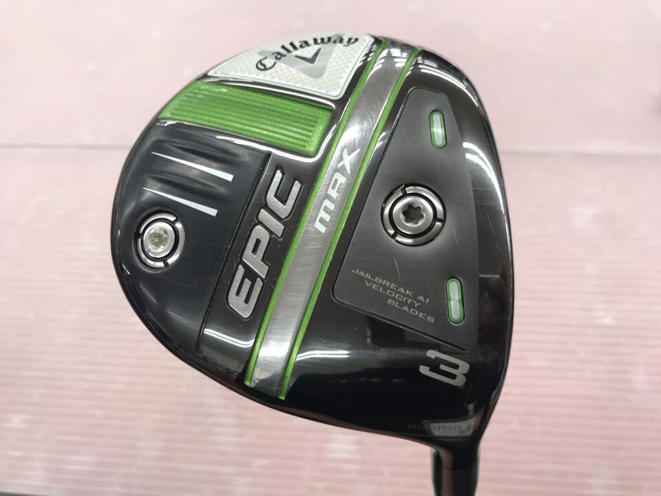 【中古】キャロウェイ EPIC MAX フェアウェイウッド 3W 15&deg; Rフレックス 43.0インチ ヘッドカバーあり Diamana 40 for Callaway(EPIC MAX) Dランク 右利き用 Callaway ゴルフクラブ エピックマックス ゴルフド｜ゴルフ ドゥ 中古クラブ店