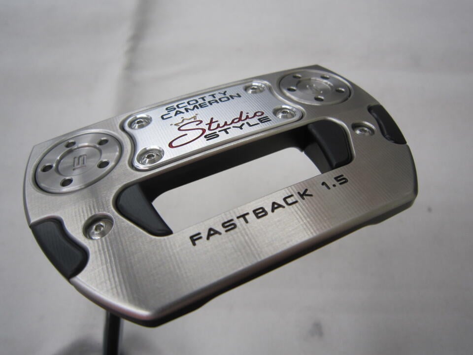 【中古】タイトリスト SC STUDIO STYLE FASTBACK 1.5 パター 34.0インチ ヘッドカバーあり オリジナルスチール Bランク 左利き用 Titleist ゴルフクラブ スコッティキャメロン スタジオスタイル ゴルフ｜ゴルフ ドゥ 中古クラブ店