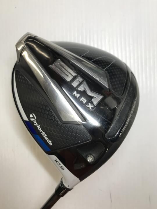 【中古】テーラーメイド SIM MAX ドライバー 10.5&deg; Sフレックス 44.5インチ ヘッドカバーあり Speeder661EVO 4 リシャフト品 Dランク 右利き用 Taylormade ゴルフクラブ シムマックス ゴルフドゥ ゴルフ｜ゴルフ ドゥ 中古クラブ店