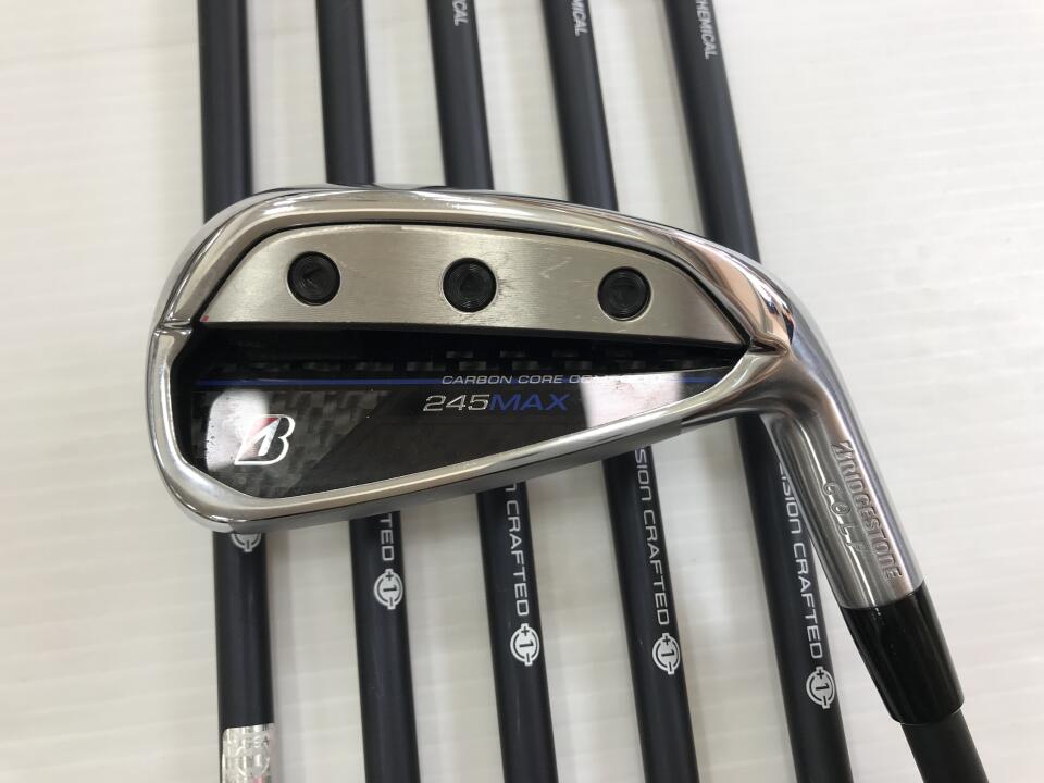 【中古】ブリヂストン 245MAX アイアンセット Sフレックス 38.25インチ VANQUISH BSi for MAX Bランク 右利き用 BRIDGESTONE ゴルフクラブ ゴルフドゥ ゴルフ用品 GOLF DO 中古ゴルフクラブ｜ゴルフ ドゥ 中古クラブ店