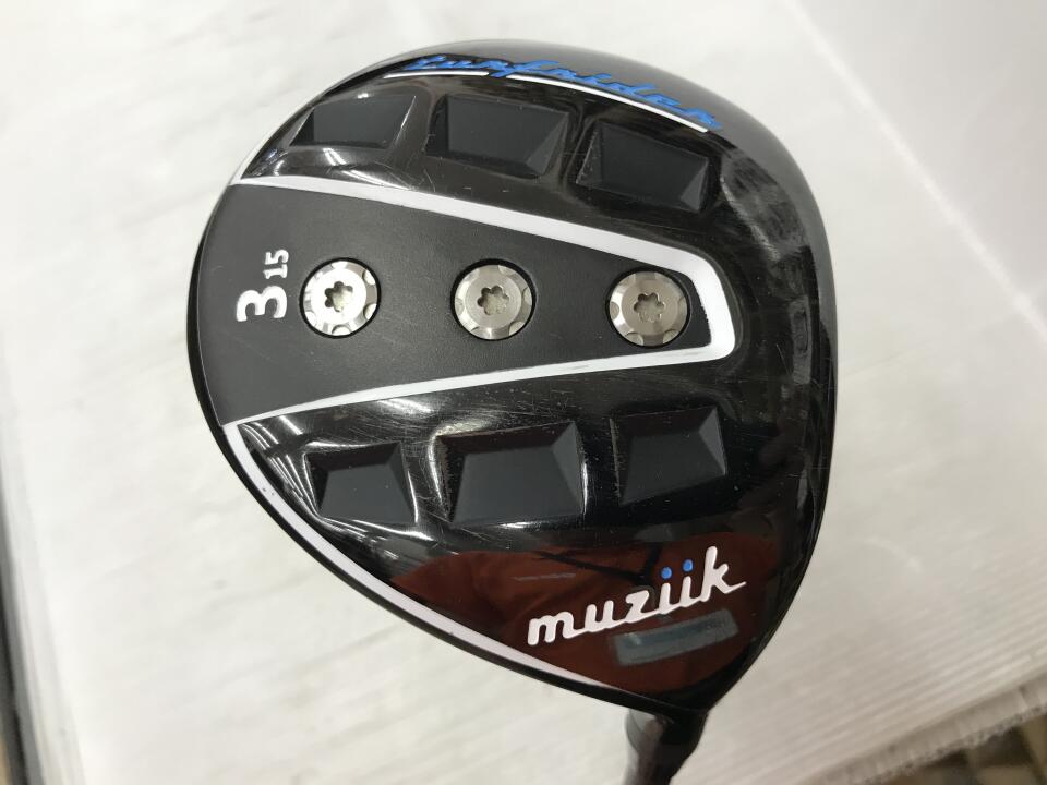 【中古】ムジーク TURFRIDER 2019 フェアウェイウッド 3W 15&deg; SRフレックス 43.25インチ PROTOTYPE RF EVO リシャフト品 Dランク 右利き用 muziik ゴルフクラブ ゴルフドゥ ゴルフ用品 GOLF DO 中古ゴルフク｜ゴルフ ドゥ 中古クラブ店