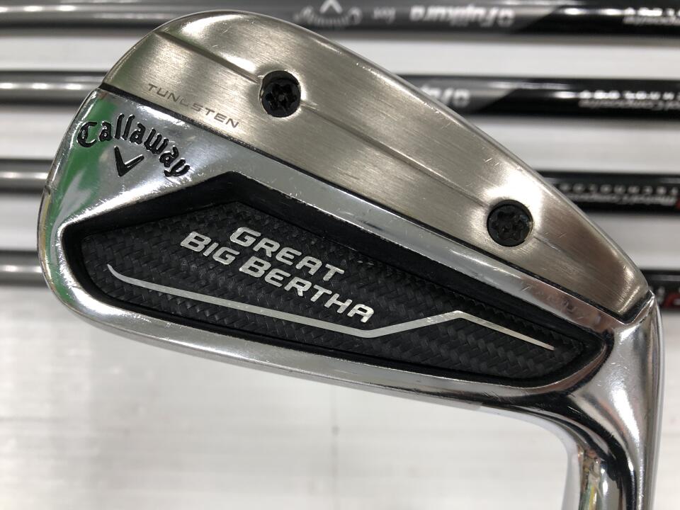 【中古】キャロウェイ GREAT BIG BERTHA 2023 アイアンセット Sフレックス 37.75インチ MC70 for Callaway リシャフト品 Cランク 右利き用 Callaway ゴルフクラブ ゴルフドゥ ゴルフ用品 GOLF DO 中古ゴルフク｜ゴルフ ドゥ 中古クラブ店
