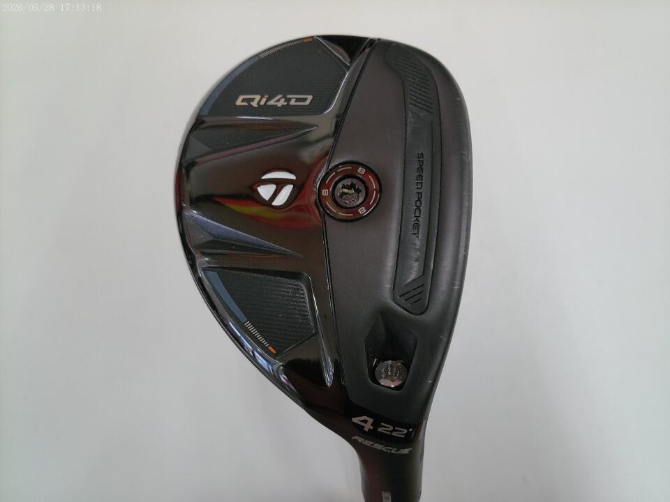 【中古】テーラーメイド Qi4D ユーティリティ 22&deg; Sフレックス 39.75インチ ヘッドカバーあり REAX 65 (Qi4D) Cランク 右利き用 Taylormade ゴルフクラブ キューアイフォーディー ゴルフドゥ ゴルフ用｜ゴルフ ドゥ 中古クラブ店
