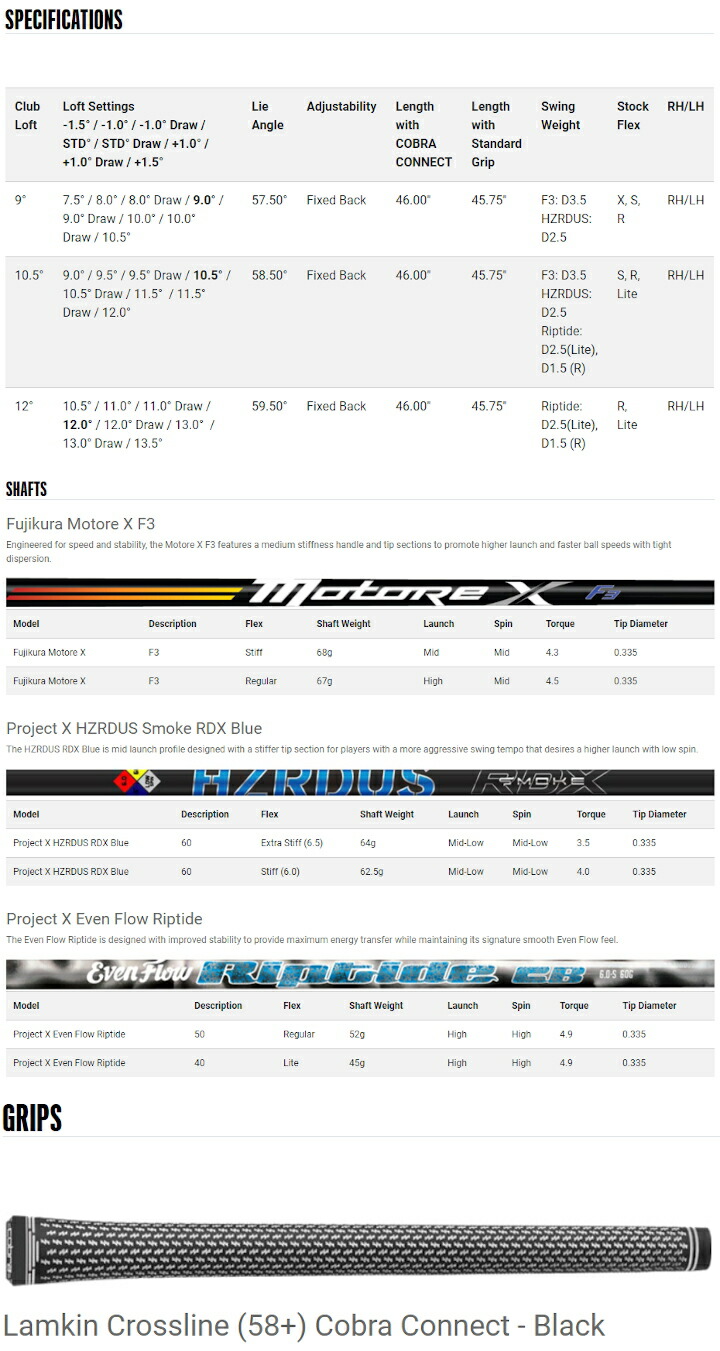 右手使いみち 21 コブラ King Radspeed Xb 王 少年速力度 Xb ドライバー Fujikura Motore X F3 矢がら Usプロシージャ Cobra あす気安相応う Vned Org