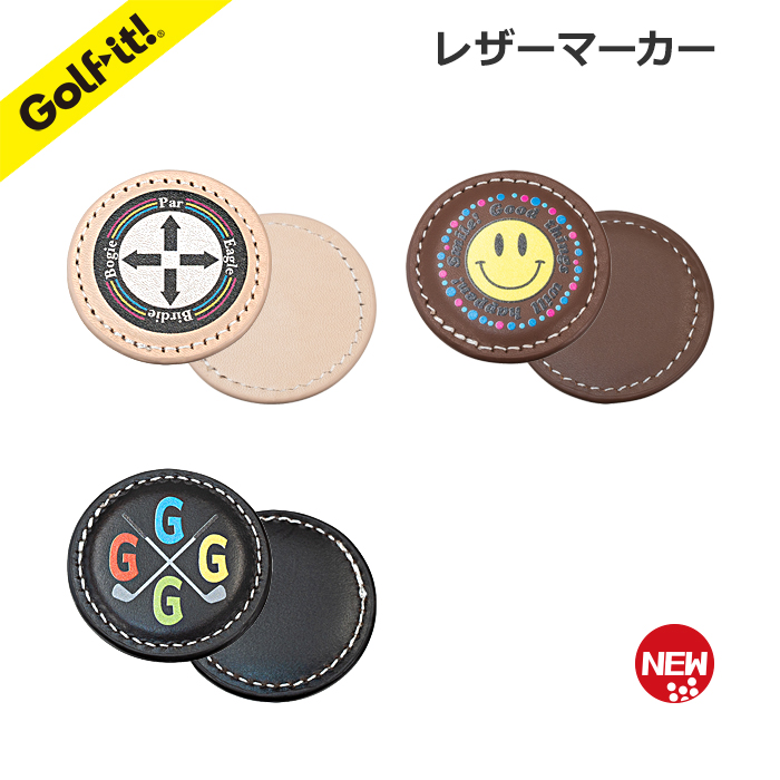 Titleist ゴルフマーカー レザーケース付き Titleist ゴルフマーカー レザーケース付き Titleist ゴルフ