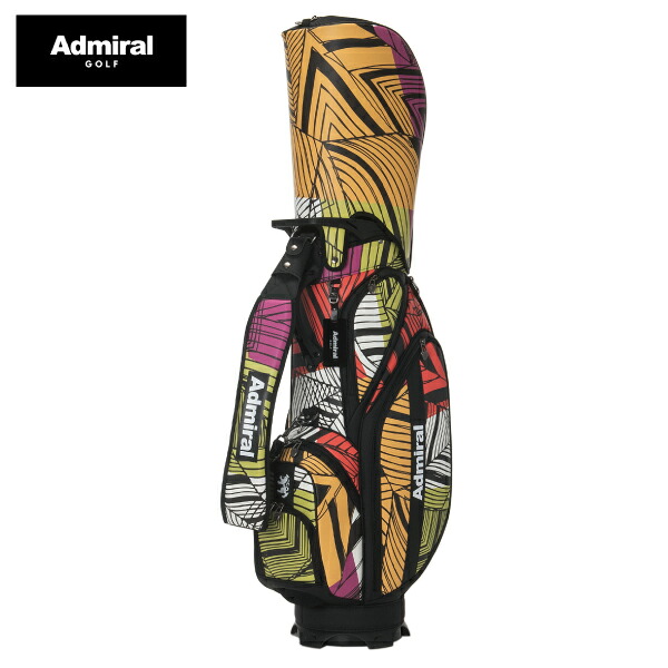 キャディバッグ カートキャディバッグジオメトリックパターン アドミラルゴルフ ADMG5BC2 ユニセックス 9型 47インチ 5分割 4.0kg Admiral Golf｜CORSIA GOLF