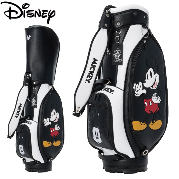 キャディバッグ カートキャディバッグ ゴルフ御徒面子 ウォルトディズニー XYMG6SC1 26年春夏 BLACK DISNEY GOLF CADDIE ゴルフ ゴルフ属具 ラウンド属具 Disney パディ 9.0型 5分け隔てる 3.8kg キャディバッグ-バッグ・ケース
