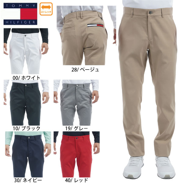 セール【裾上げ対象商品】ゴルフウェア ゴルフパンツ ベーシック テーパードパンツ トミーヒルフィガー THMA516 メンズ 大きいサイズ有 ストレッチ TOMMY HILFIGER GOLF
