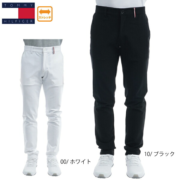 裾上げ対象商品 セール トミーヒルフィガー メンズ ストレッチ テーパードパンツ THMA295 大きいサイズ有 TOMMY HILFIGER 無地 ロングパンツ