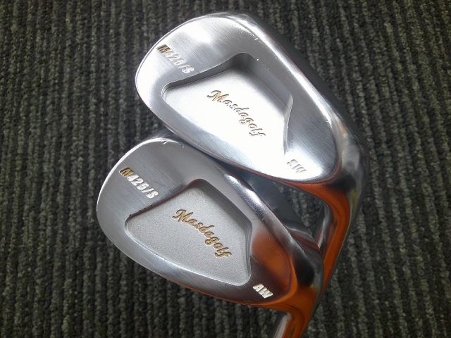 【中古】 マスダゴルフ \u003cBR\u003eSTUDIO WEDGE M425 S ニッケルクロムメッキ2本書き割り/Tour AD 85/S/52.58[0794]■博多店