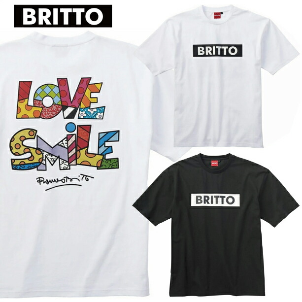 半袖Tシャツ クルーネック 天竺 綿100% コットン 柔らかい 通気性 吸湿性 軽量 プリント カジュアル 普段着 部屋着 インナー 夏物 ストリート リラックス 男女兼用 ROMERO BRITTO ロメロ・ブリット 772101-c
