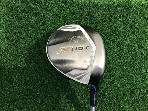 【中古】 キャロウェイ X HOT 3W フェアウェイウッド FW X HOT 60W(フェアウェイウッド) (フレックスS) メンズ 男性用 右利き 右用 Cランク ゴルフクラブ