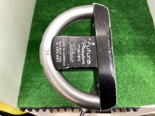 【中古】 タイトリスト SCOTTY CAMERON futura Phantom mallet 34インチ パター PT スチール (フレックスその他) メンズ 男性用 右利き 右用 Cランク ゴルフクラブ