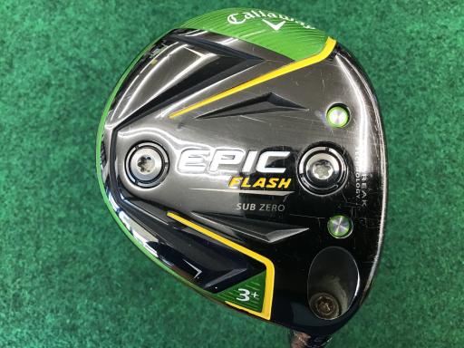 【中古】 キャロウェイ EPIC FLASH SUBZERO 3W+ USA フェアウェイウッド FW TENSEI AV BLUE 75 (フレックスS) メンズ 男性用 右利き 右用 Cランク ゴルフクラブ
