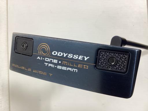 【中古】 オデッセイ Ai-ONE・MILLED TRI-BEAM DOUBLE WIDE T CH 34インチ パター PT STROKE LAB 90 スチール (フレックスその他) メンズ 男性用 右利き 右用 Cランク ゴルフクラブ