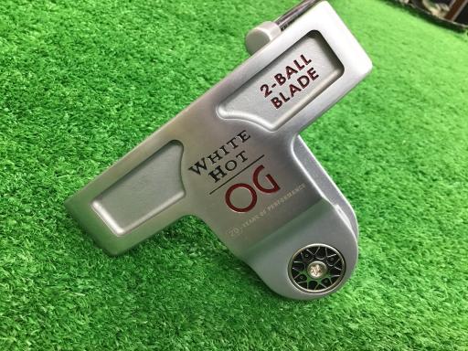 【中古】 オデッセイ WHITE HOT OG 2-BALL BLADE 33インチ パター PT STROKE LAB (フレックスその他) メンズ 男性用 右利き 右用 Bランク ゴルフクラブ