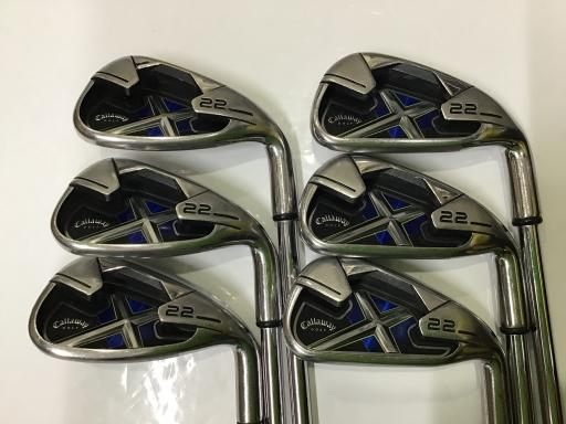 【中古】 キャロウェイ X・22 6S USA アイアンセット IR Callaway Golf Steel (フレックスUI) メンズ 男性用 右利き 右用 Cランク ゴルフクラブ