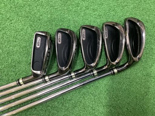【中古】 プロギア egg II 5S アイアンセット IR スペックスチールライト (フレックスSR) メンズ 男性用 右利き 右用 Cランク ゴルフクラブ