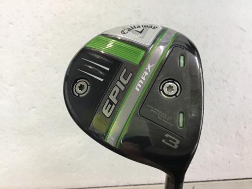 【中古】 キャロウェイ EPIC MAX 3W フェアウェイウッド FW リシャフト (フレックスその他) メンズ 男性用 右利き 右用 Cランク ゴルフクラブ
