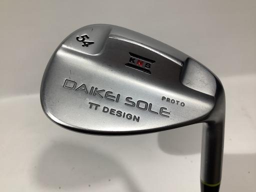 【中古】 特価メーカー KNSGOLF DAIKEI SOLE 54° ウェッジ WG 純正特注シャフト (フレックスR) メンズ 男性用 右利き 右用 Cランク ゴルフクラブ