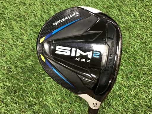 【中古】 テーラーメイド SIM2 MAX 5W フェアウェイウッド FW TENSEI BLUE TM50(SIM2 FW) (フレックスS) メンズ 男性用 右利き 右用 Cランク ゴルフクラブ