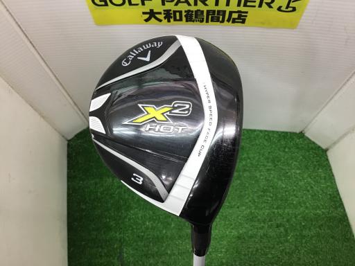 【中古】 キャロウェイ X2 HOT 3W フェアウェイウッド FW リシャフト (フレックスその他) メンズ 男性用 右利き 右用 Cランク ゴルフクラブ