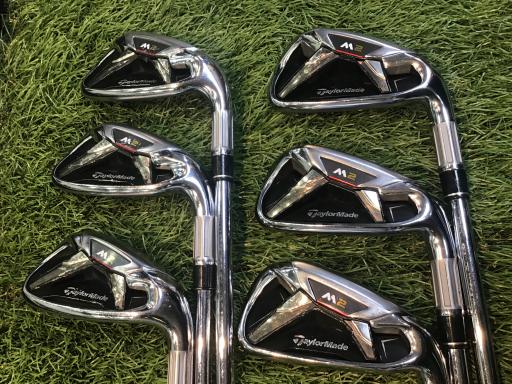 中古】 テーラーメイド M2 6S アイアンセット IR RE-AX 90 STEEL JAPAN