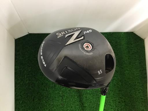 【中古】 ダンロップ SRIXON Z745  9.5° １番ウッド DR リシャフト (フレックス余分の物) メンズ 成人男性用 右利き 右用 C序列付ける ゴルフ野球クラブ