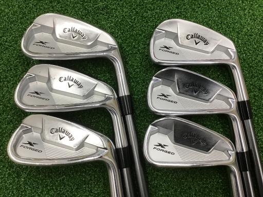 【中古】 キャロウェイ X FORGED STAR(2021) 6S アイアンセット IR Fujikura MC 80 for CW (フレックスS) メンズ 男性用 右利き 右用 Cランク ゴルフクラブ