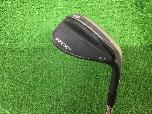 【中古】 クリーブランド Cleveland RTX-4 ブラックサテン 58°/09° MID ウェッジ WG 純正特注シャフト (フレックスその他) メンズ 男性用 右利き 右用 Dランク ゴルフクラブ
