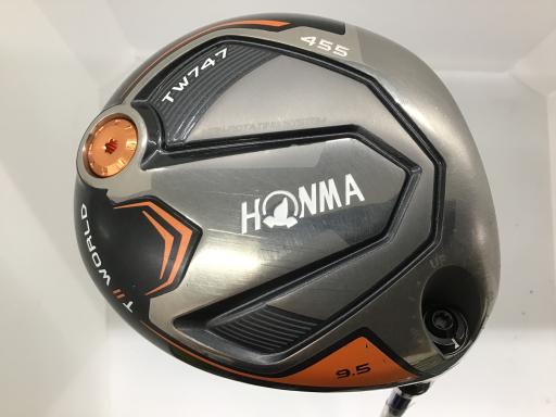 【中古】 本間ゴルフ TOUR WORLD TW747 455  9.5° １番ウッド DR 完全無欠特注立て坑 (フレックスS) メンズ 成人男性用 右利き 右用 C序列付ける ゴルフ野球クラブ