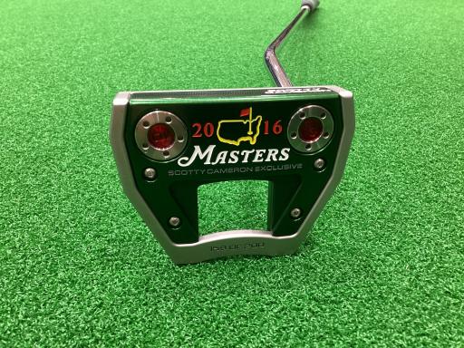 【中古】 タイトリスト SCOTTY CAMERON 2016 MASTERS(マレット型) 35in パター PT スチール写真 (フレックス余分の物) メンズ 成人男性用 右利き 右用 B位置づける ゴルフ野球クラブ