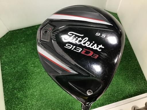 【中古】 タイトリスト 913 D3 9.5° ドライバー DR リシャフト (フレックスその他) メンズ 男性用 右利き 右用 Cランク ゴルフクラブ