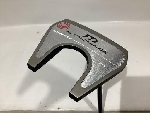 【中古】 オデッセイ MICROHINGE #7 DB 34in パター PT スチール写真 (フレックス余分の物) メンズ 成人男性用 右利き 右用 B序列付ける ゴルフ野球クラブ