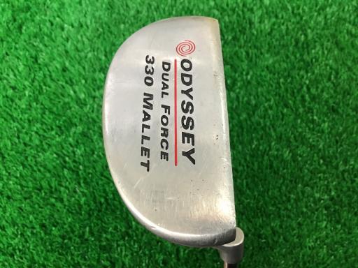 【中古】 オデッセイ DUAL FORCE 330 MALLET パター PT スチール (フレックスその他) メンズ 男性用 右利き 右用 Cランク ゴルフクラブ